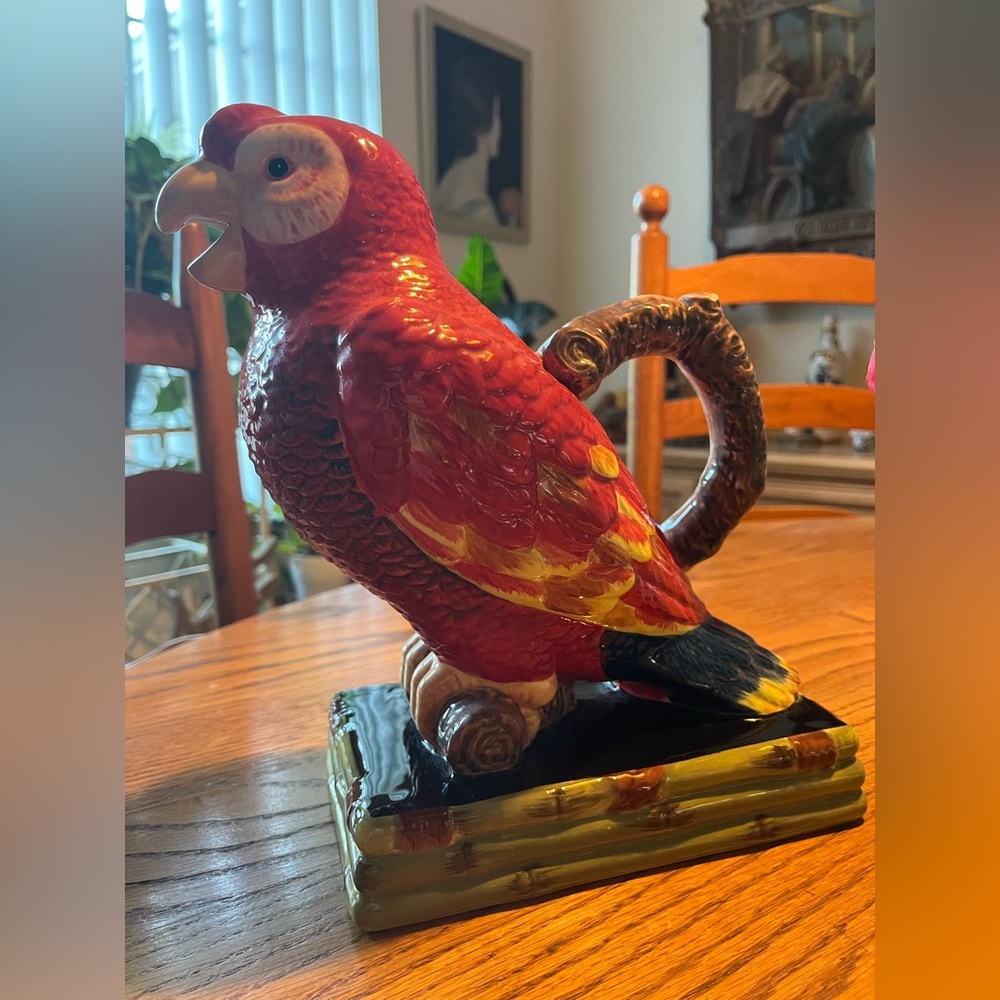 RAYMOND WAITES Amazon Parrot 🦜 Collection Ceramic Pitcher